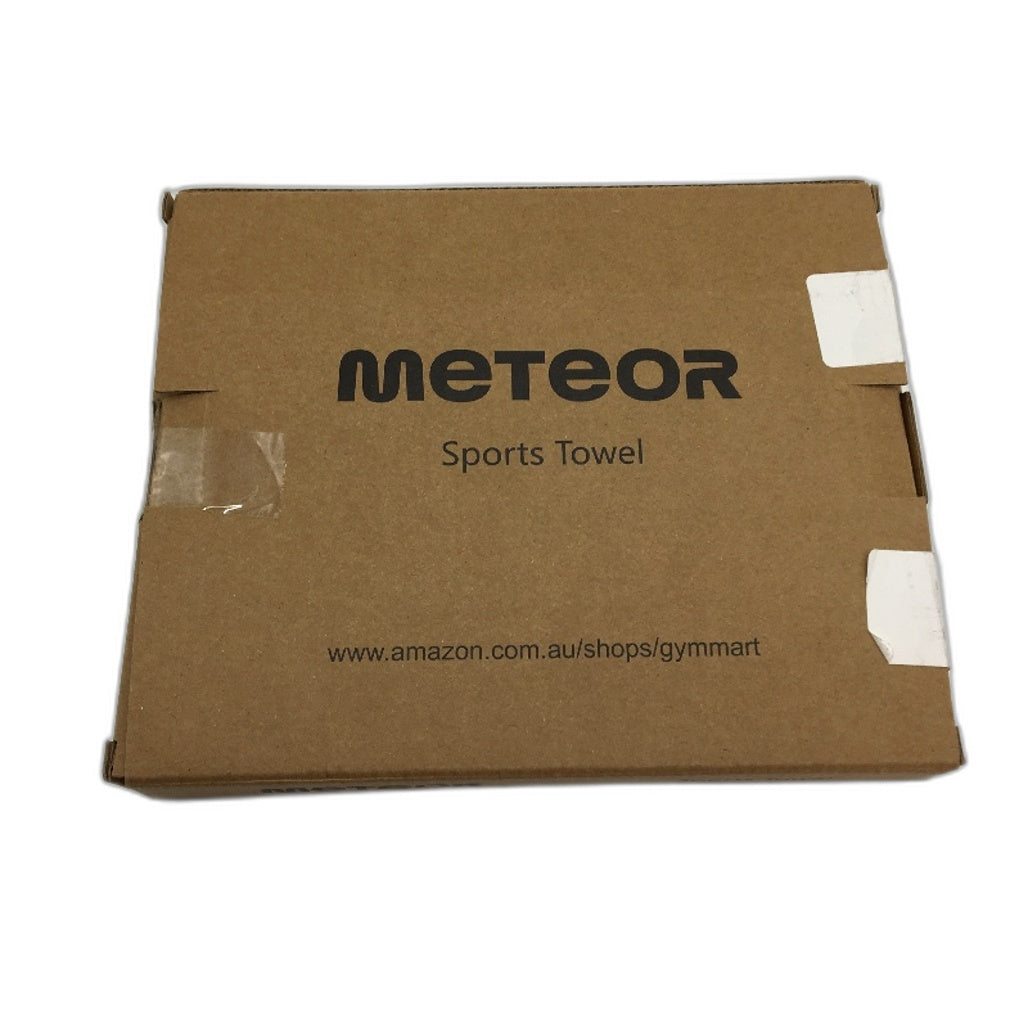 Meteor Quick Dry Microfibre Grey Orange Gym Sports Towel Size Large 80x130cm NEW