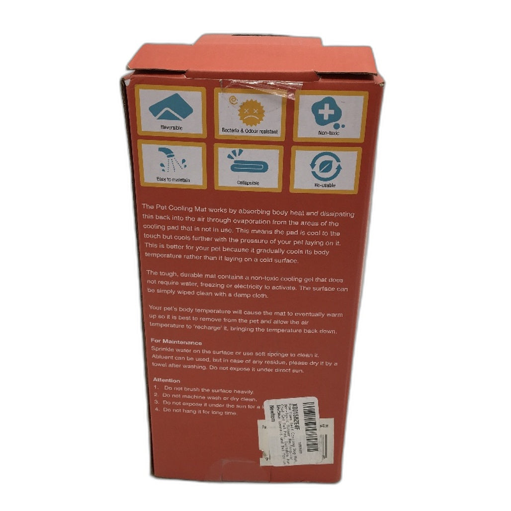 Paw Paws Rectangular Pet Gel Blue Cooling Mat Medium Size 40x50cm NEW