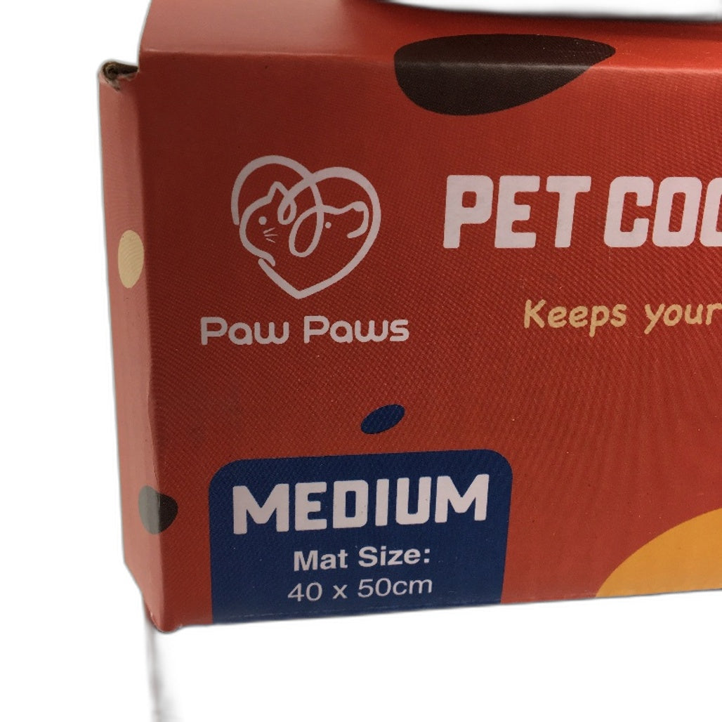 Paw Paws Rectangular Pet Gel Blue Cooling Mat Medium Size 40x50cm NEW