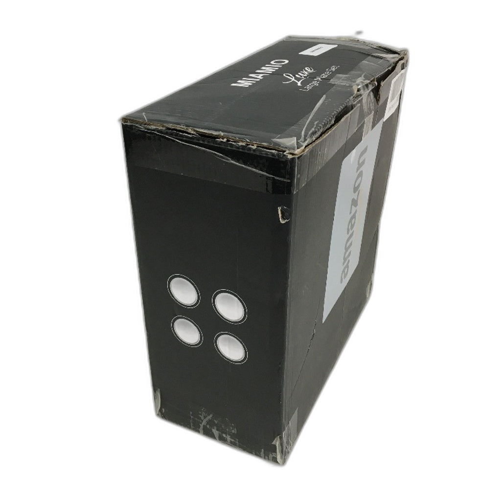 MIAMIO 4 Piece Luxe Collection 26cm White Ceramic Dinner Plates Set NEW