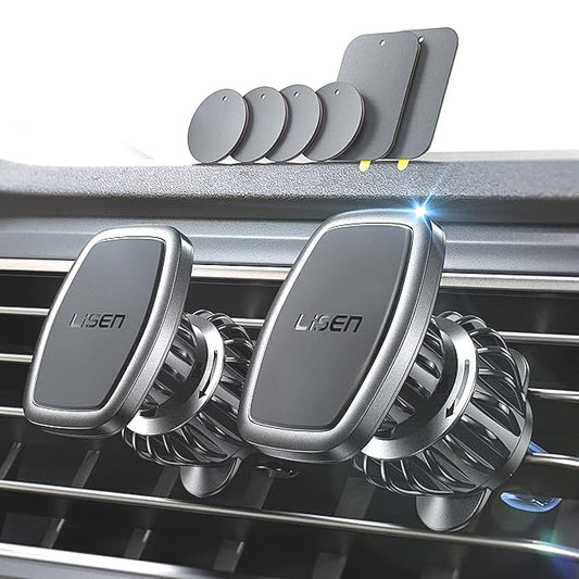 LISEN 2 Pack Car Air Vent Magnetic Phone Holder Universal Easy Install NEW