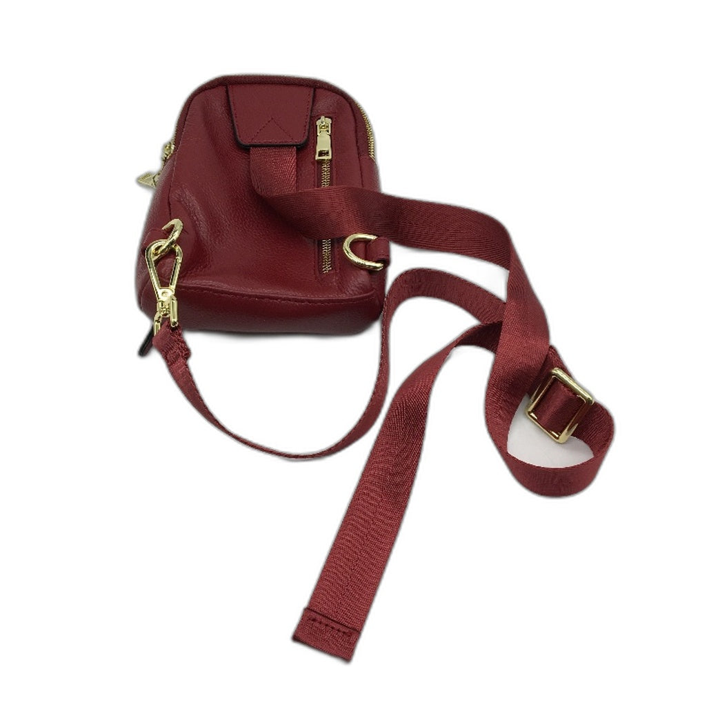 S ZONE Geniune Leather Anti Theft RFID Blocking Small Sling Shoulder Bag NEW