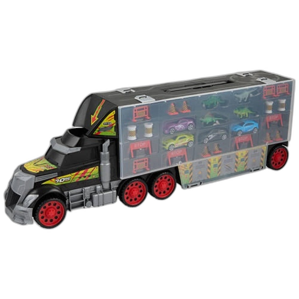 Dickie Toys Dino Carry Case Dinosaur Truck Dicast Vehicle Car Storage Box NEW