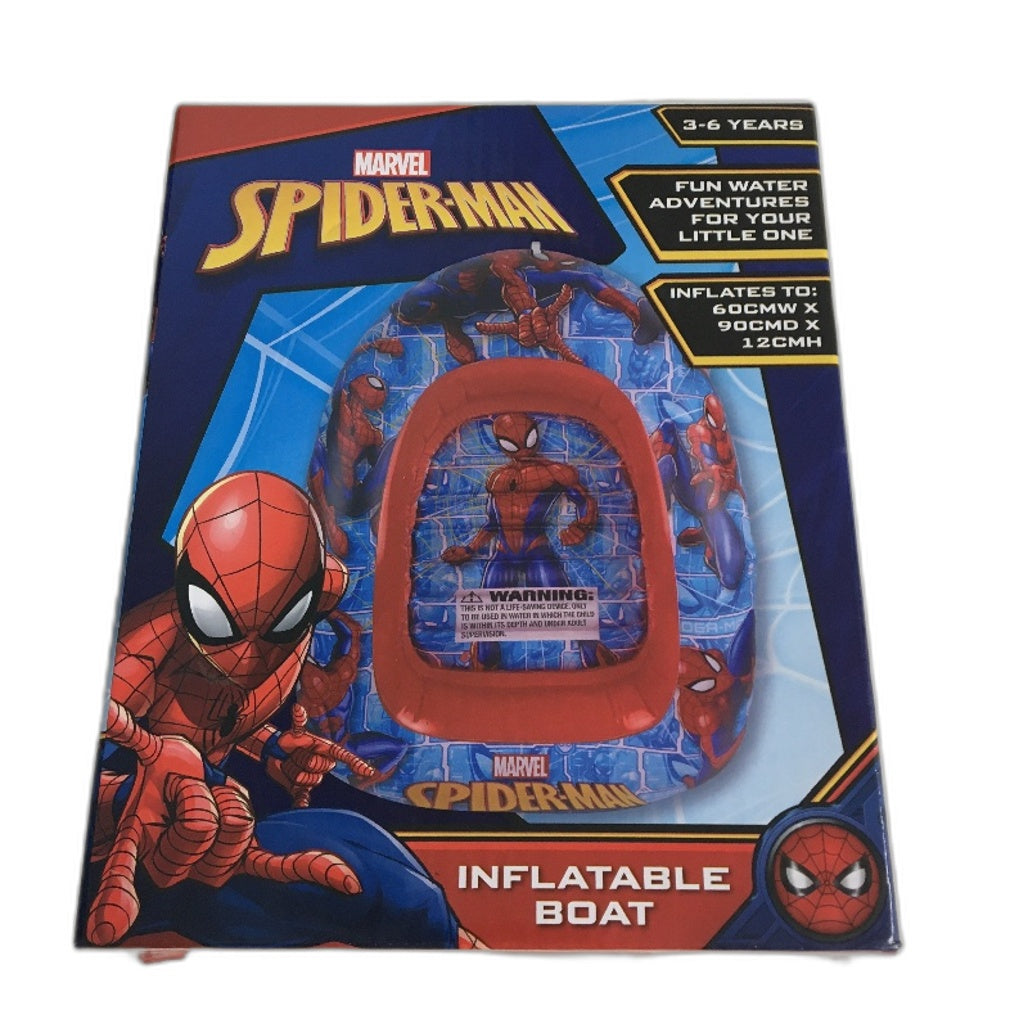 Spider Man 4PC Bundle Board Game Projector Watch Art Set Inflatable Boat NEW