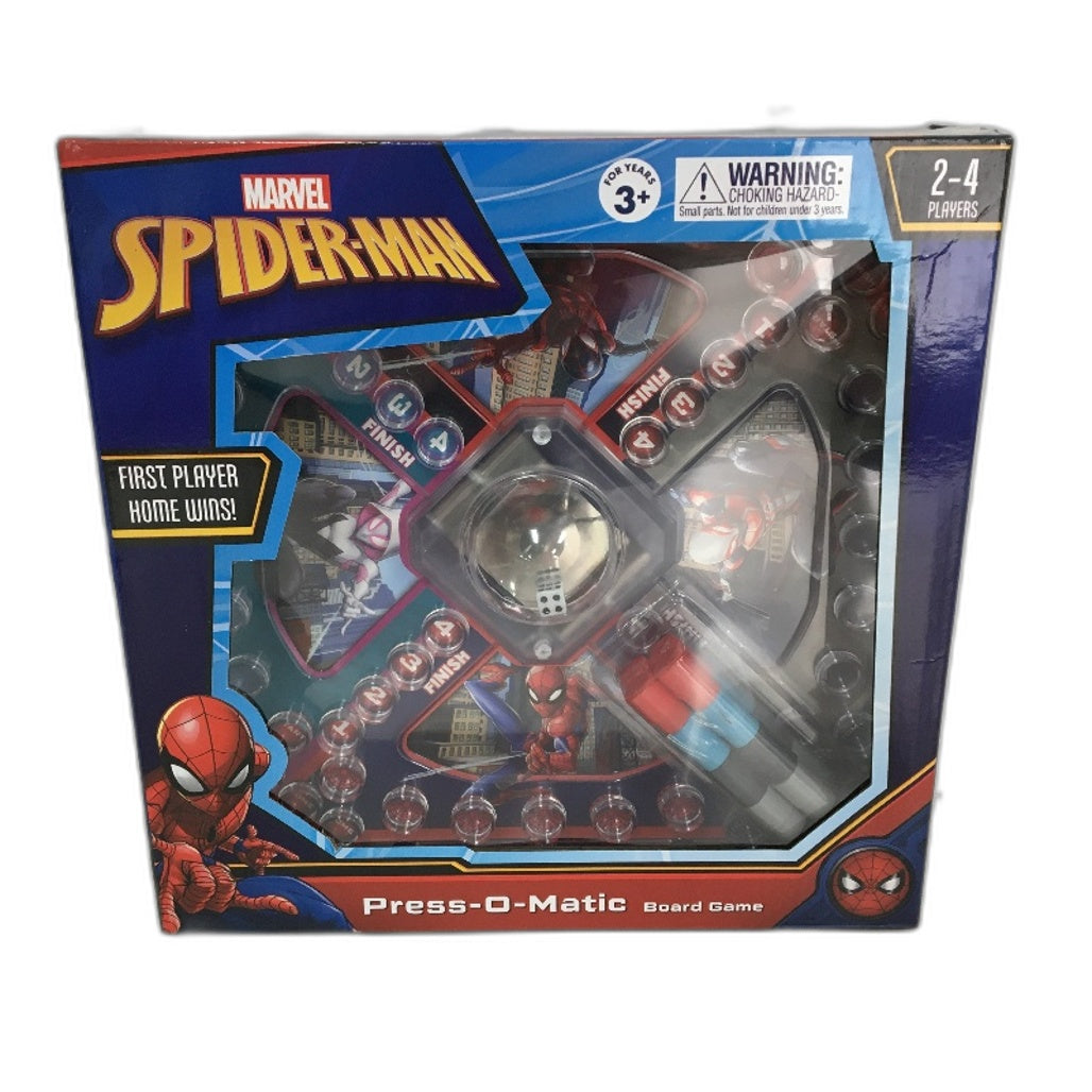 Spider Man 4PC Bundle Board Game Projector Watch Art Set Inflatable Boat NEW