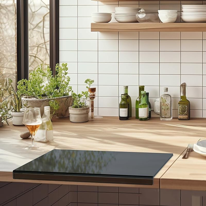 Generic Large Acrylic Cutting Board with Counter Lip for Cooking Online...