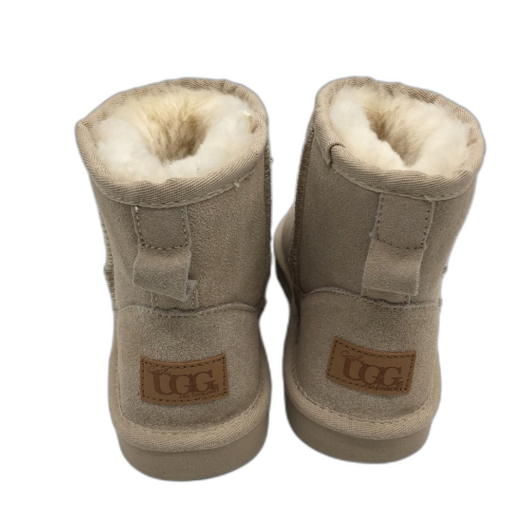 GROSBY Jillaroo UGG Boots Genuine Sheepskin Suede Beige Womens Size 5 NEW