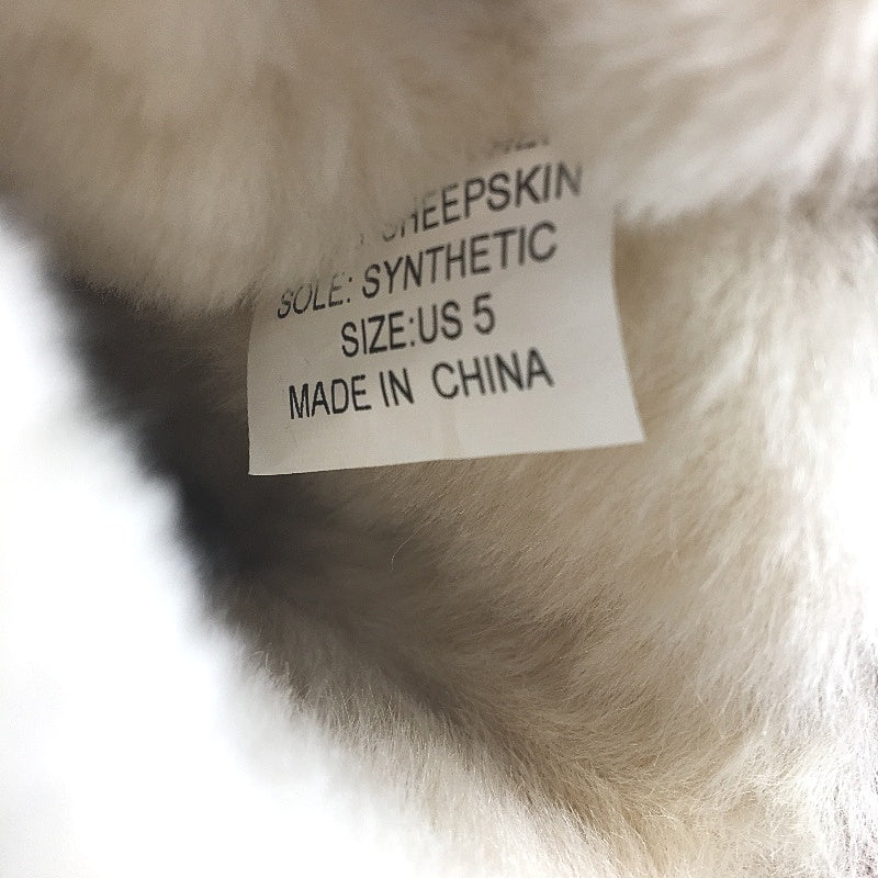 GROSBY Jillaroo UGG Boots Genuine Sheepskin Suede Beige Womens Size 5 NEW