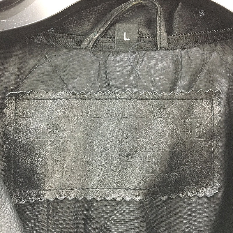 VINTAGE Blackstone Genuine Leather Fully Lined Outwear Coat Mens Size Large