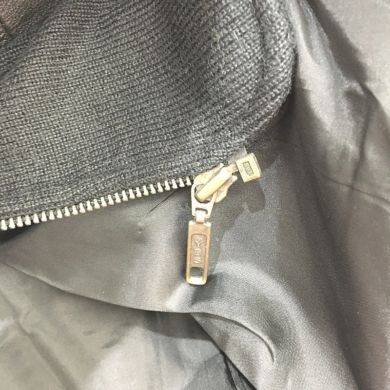 VINTAGE Clever Genuine Leather Fully Lined Zip & Button Outwear Coat Mens Size L