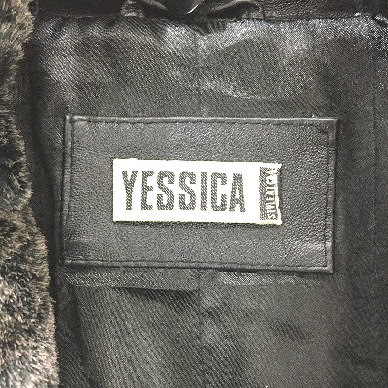 Yessica Genuine Leather Fully Lined Button Up Outwear Coat Ladies Size XS