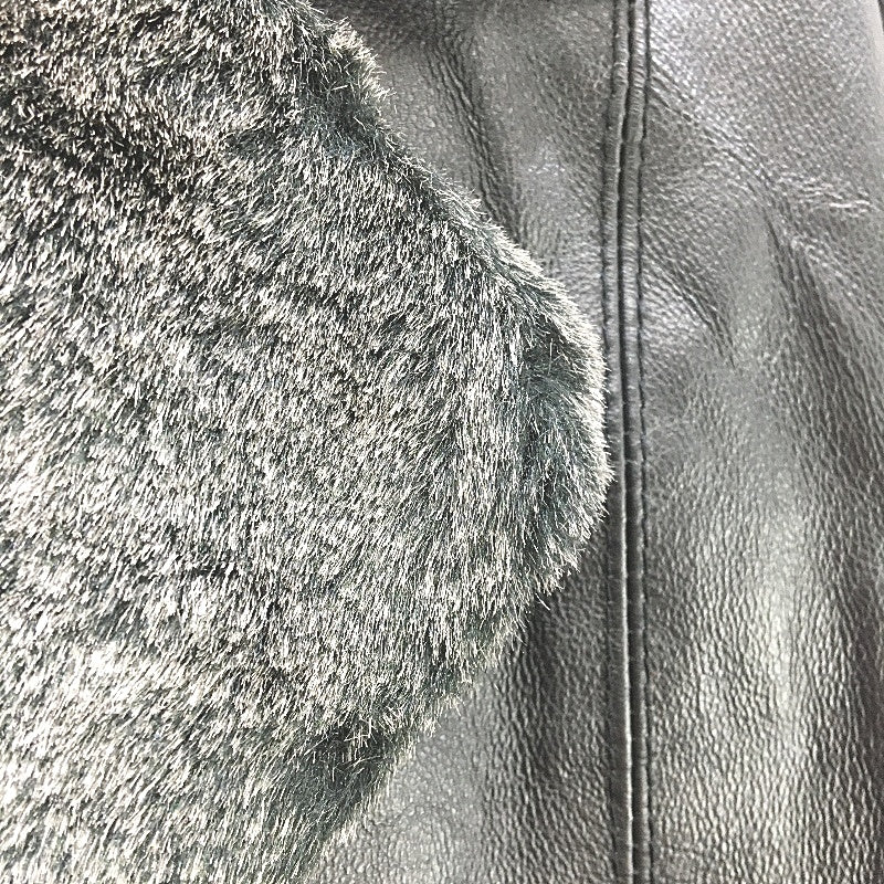 Yessica Genuine Leather Fully Lined Button Up Outwear Coat Ladies Size XS