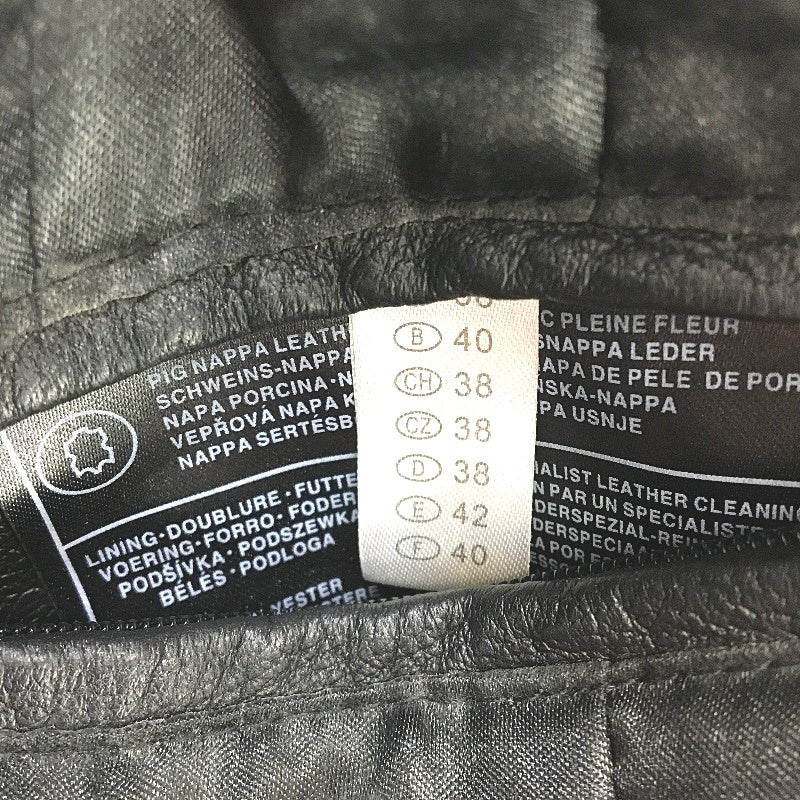 Yessica Genuine Leather Fully Lined Button Up Outwear Coat Ladies Size XS