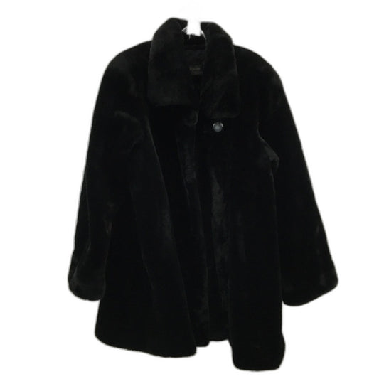 Chelsea Design Super Soft Faux Fur Black Fully Lined Jacket Ladies Size Medium