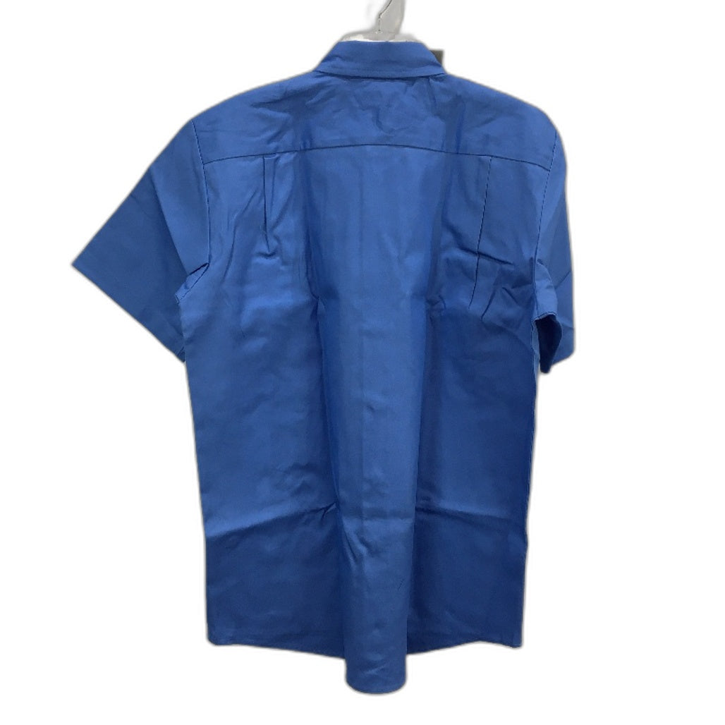 Hard Yakka Blue Medit Cotton Drill Short Sleeve Shirt Mens Size Large Y07510 NEW