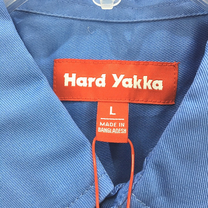 Hard Yakka Blue Medit Cotton Drill Short Sleeve Shirt Mens Size Large Y07510 NEW