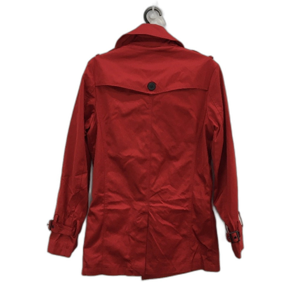 Bossini London Vivid Red Short Length Trench Style Jacket Ladies Size Small