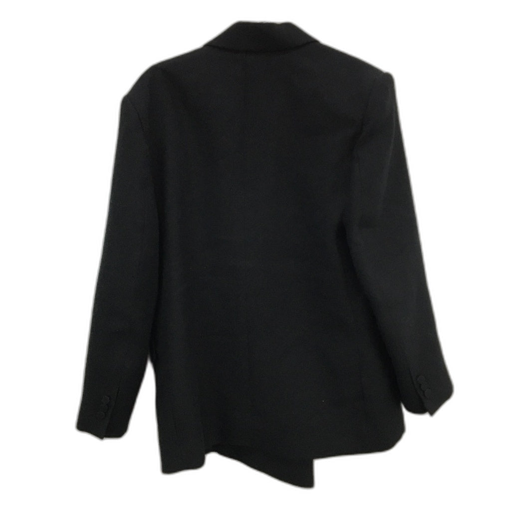 Country Road Black Linen Wool Blend Single Breasted Blazer Jacket Ladies Size 14