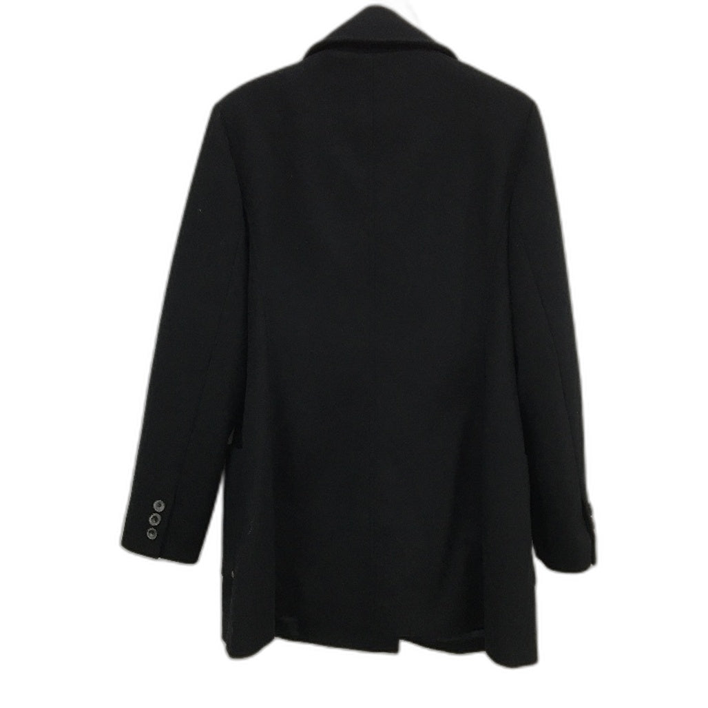 Karen Millen Wool Blend Black Double Breasted Coat Ladies Size UK14 EU42