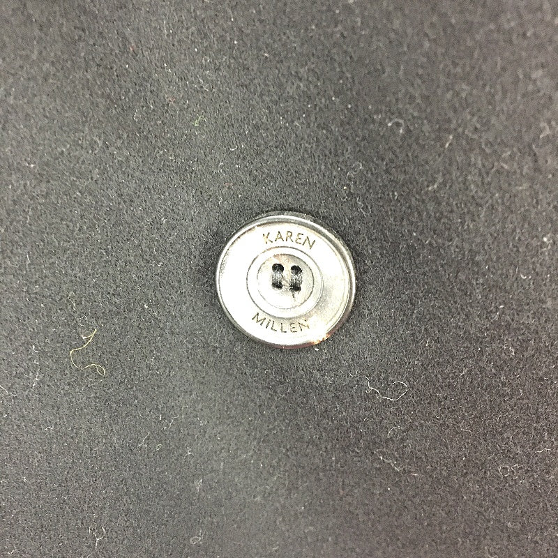 Karen Millen Wool Blend Black Double Breasted Coat Ladies Size UK14 EU42