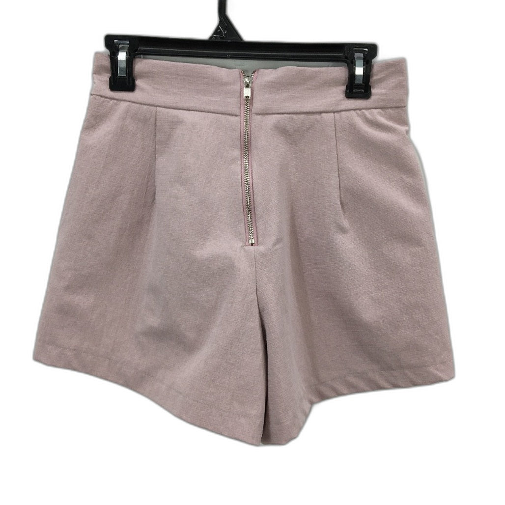 Rose Bullet Blush Pink Pleated Dress Shorts With Front Pockets Ladies Size 10