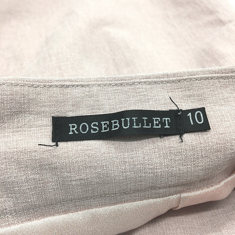 Rose Bullet Blush Pink Pleated Dress Shorts With Front Pockets Ladies Size 10