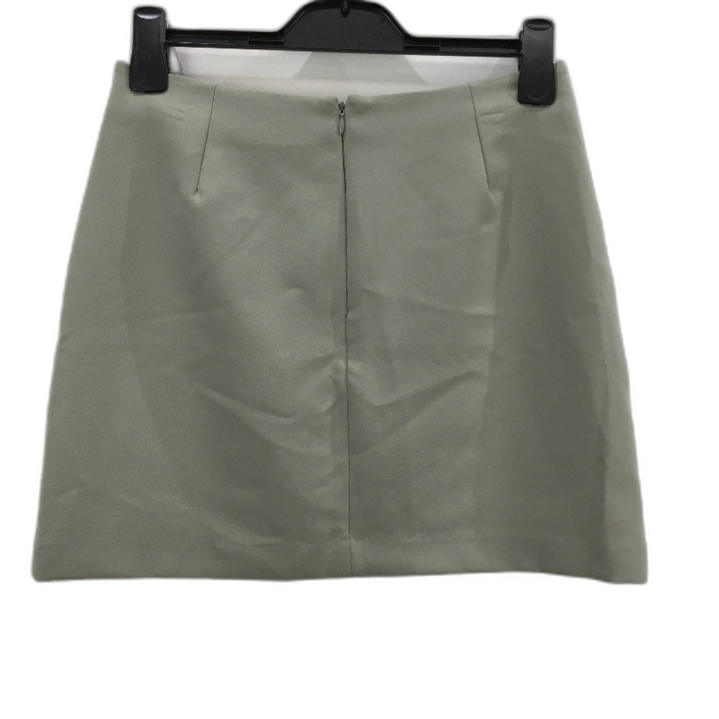 Alice In The Eve Moss Green Open Hipped Zip Up Mini Skirt Ladies Size Medium