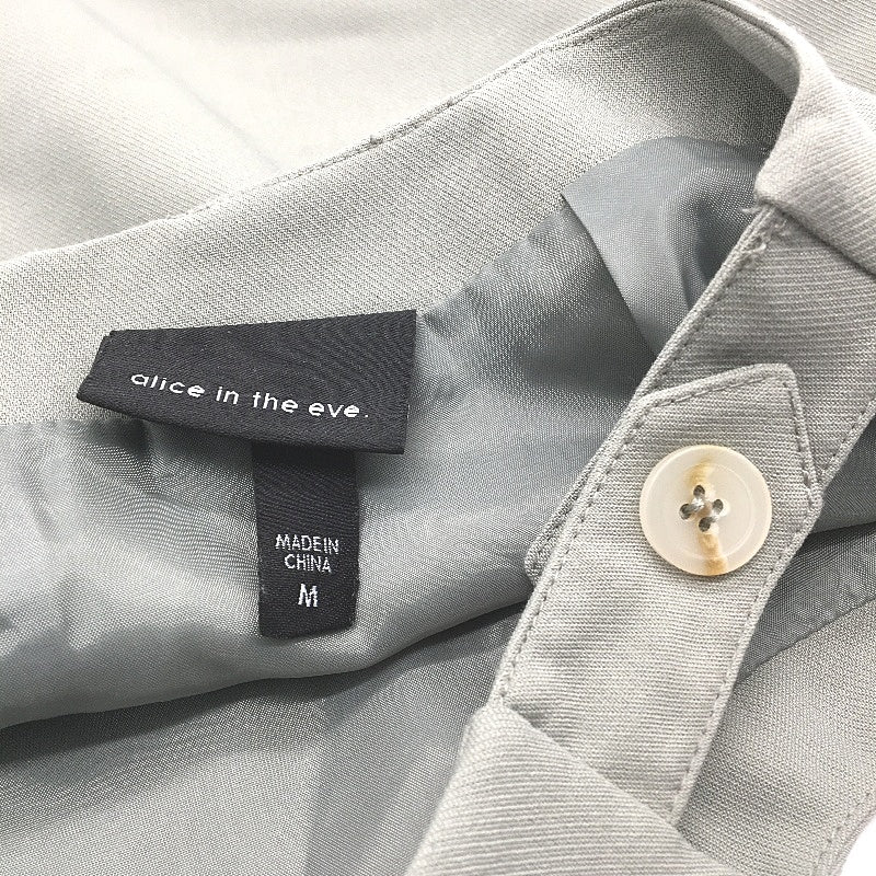 Alice In The Eve Moss Green Open Hipped Zip Up Mini Skirt Ladies Size Medium