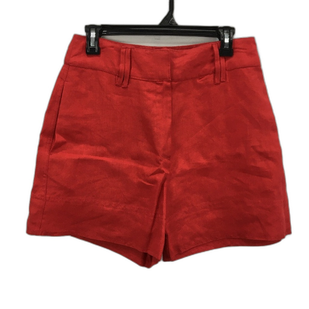Country Road Organic French Linen Red Front Pocket Dress Shorts Ladies Size 10