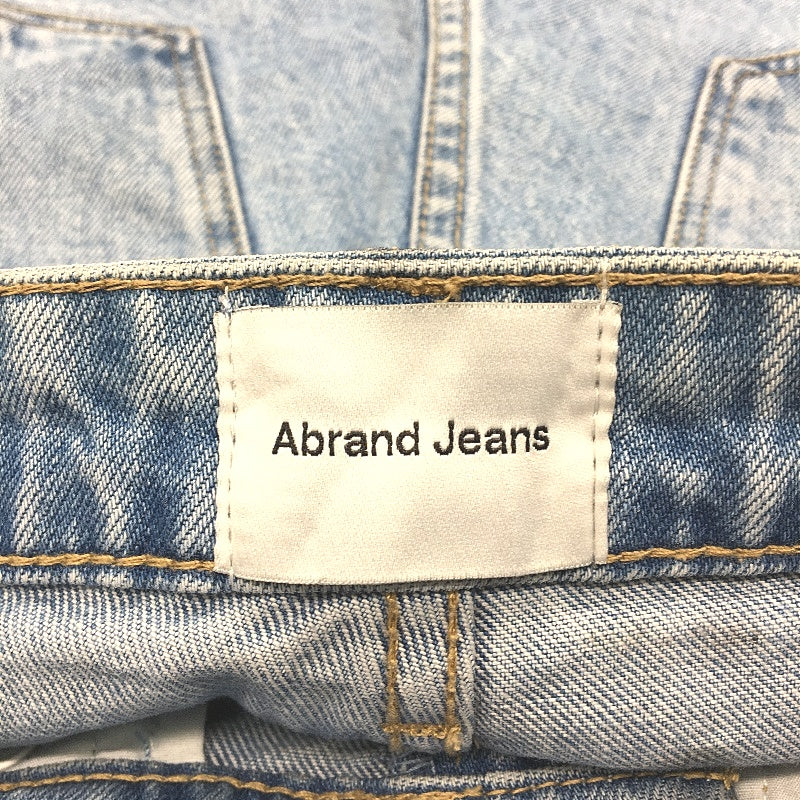 Abrand Jeans Raw Hem 100% Cotton Mid Blue Denim Shorts Ladies Size 8 / 27