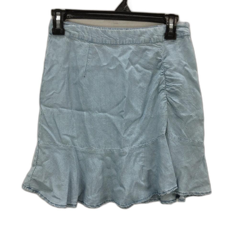 Dannii Minogue Petites Light Blue Lyocell Lightweight Mini Skirt Ladies Size 4