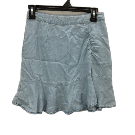 Dannii Minogue Petites Light Blue Lyocell Lightweight Mini Skirt Ladies Size 4