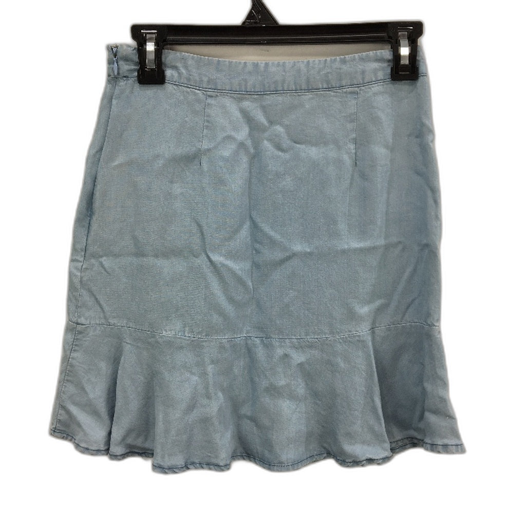Dannii Minogue Petites Light Blue Lyocell Lightweight Mini Skirt Ladies Size 4