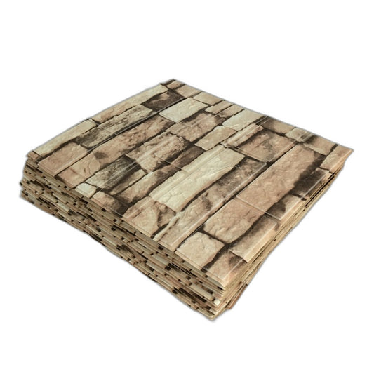 20 Pieces 3D Wall Panels Peel And Stick Brick Wallpaper Self-Adhesive NEW