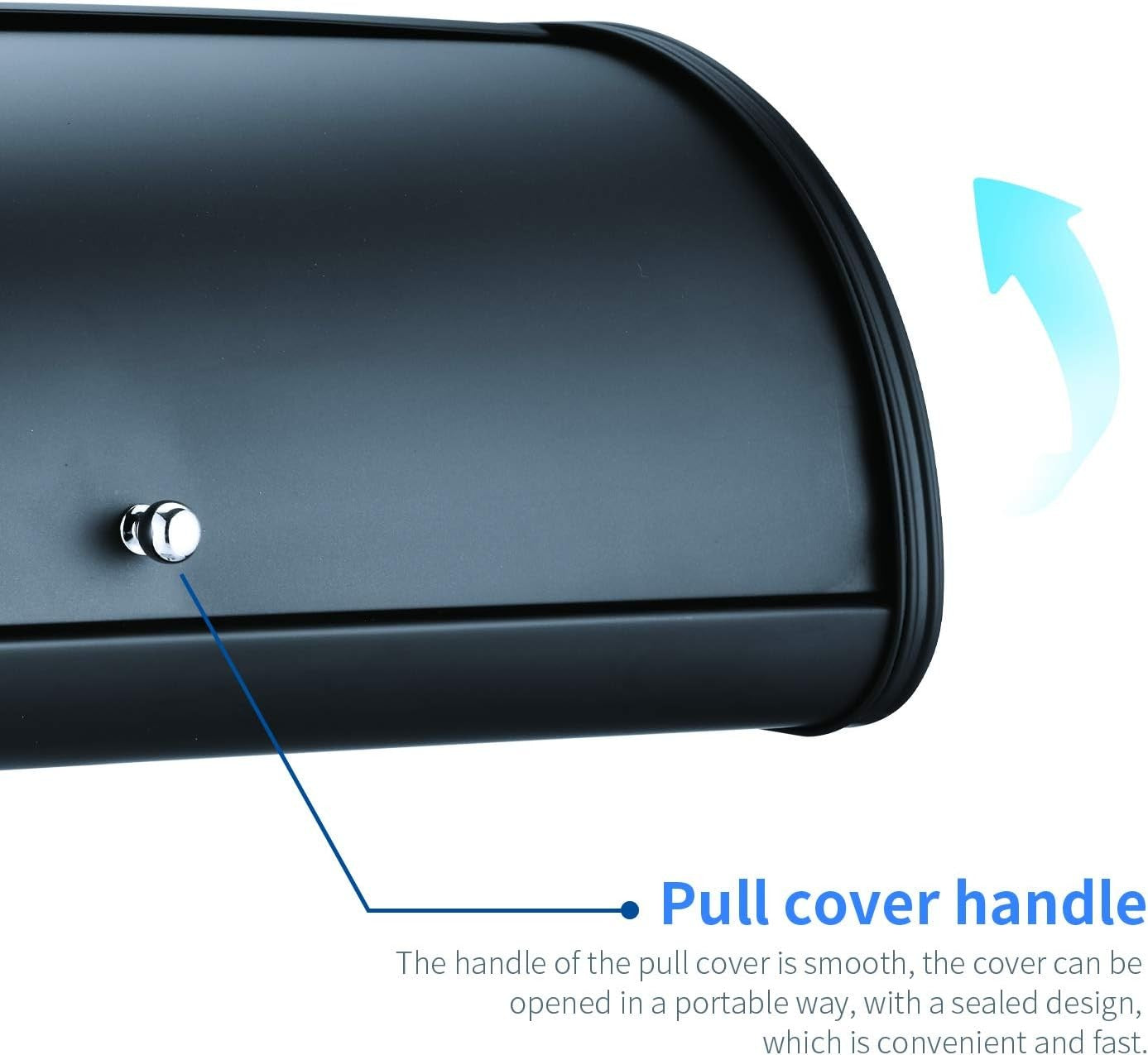 HILFA Stainless Steel Bread Box with Roll Up Lid for Kitchen Storage AU Online