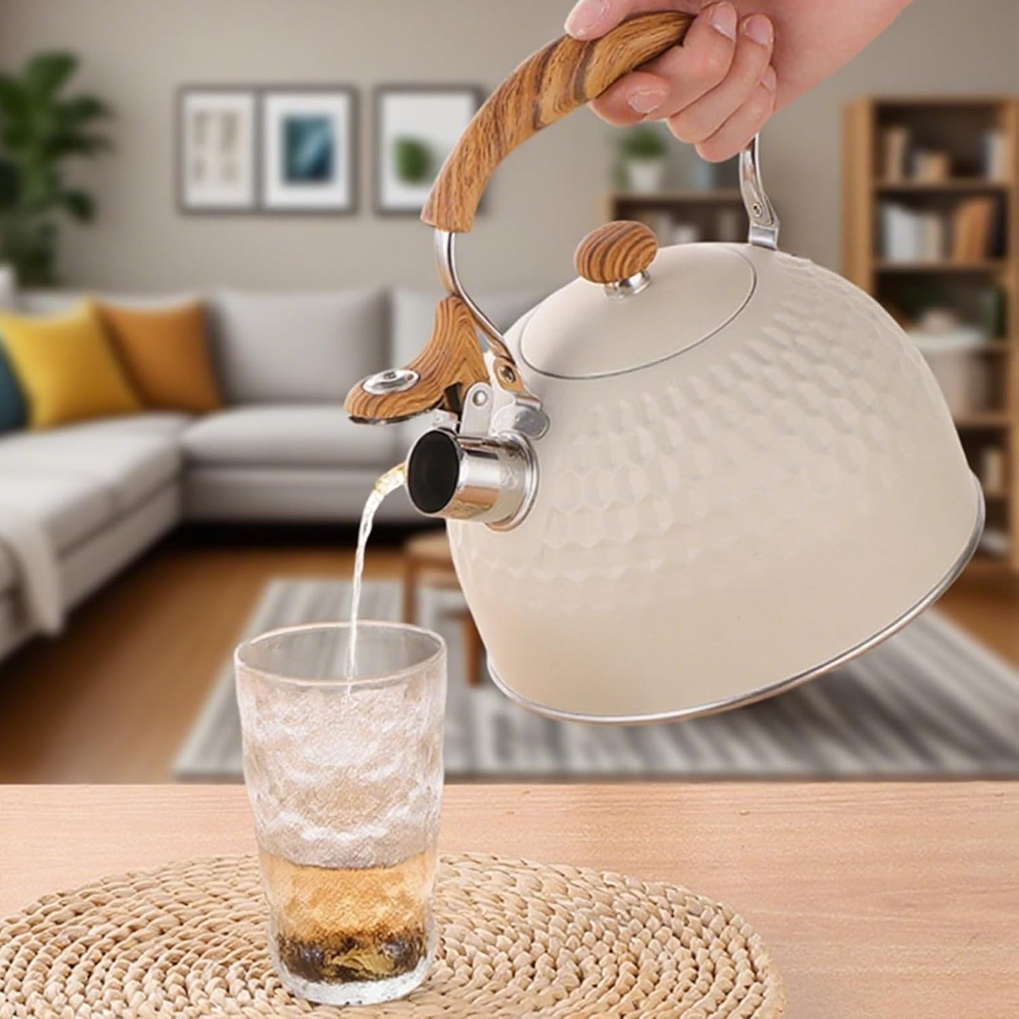 Ruyihoff Whistling Kettle 3L Stainless Steel Teapot for Home Kitchen AU