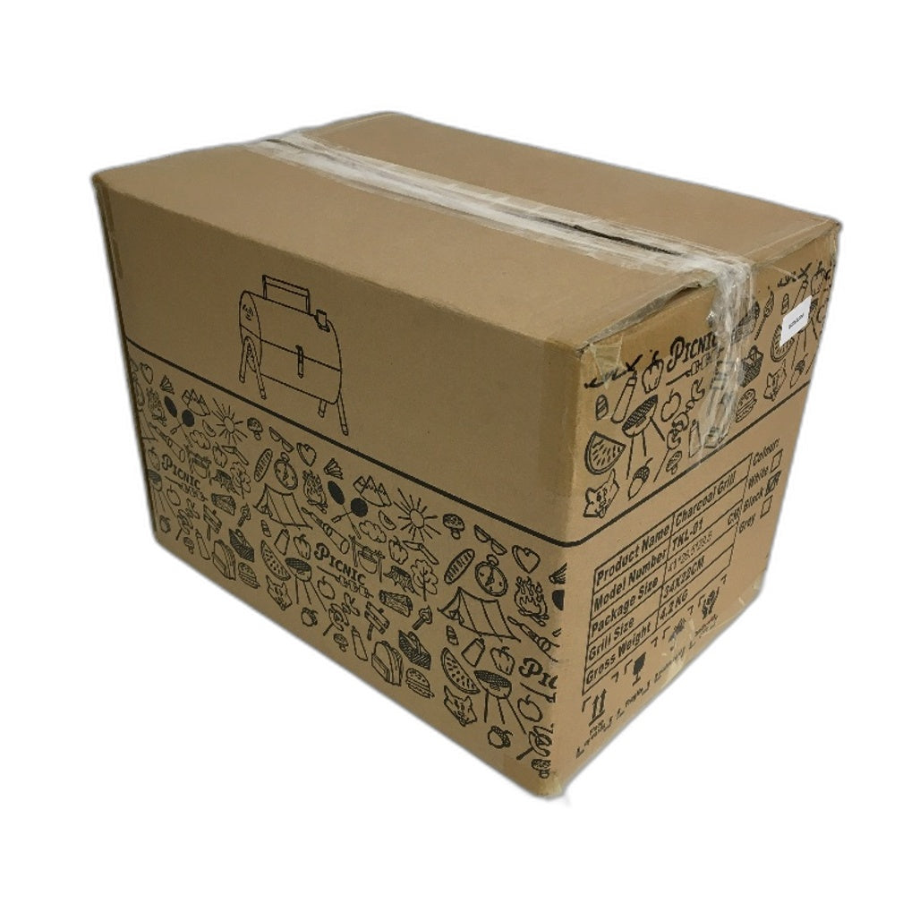 Portable Small Charcoal Grill TKL-01 34x22cm Picnic Camping Black NEW