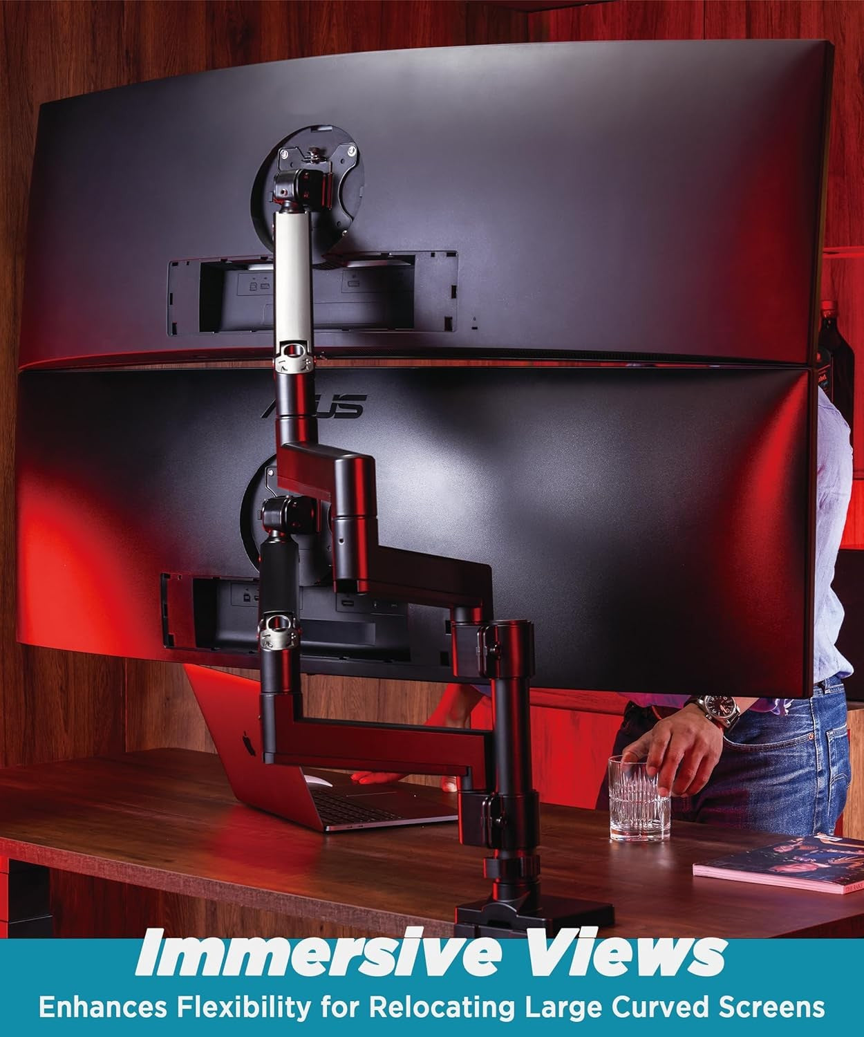 ULTRARM Heavy Duty Monitor Arm for Ultrawide Screens Up to 57" Online Australia