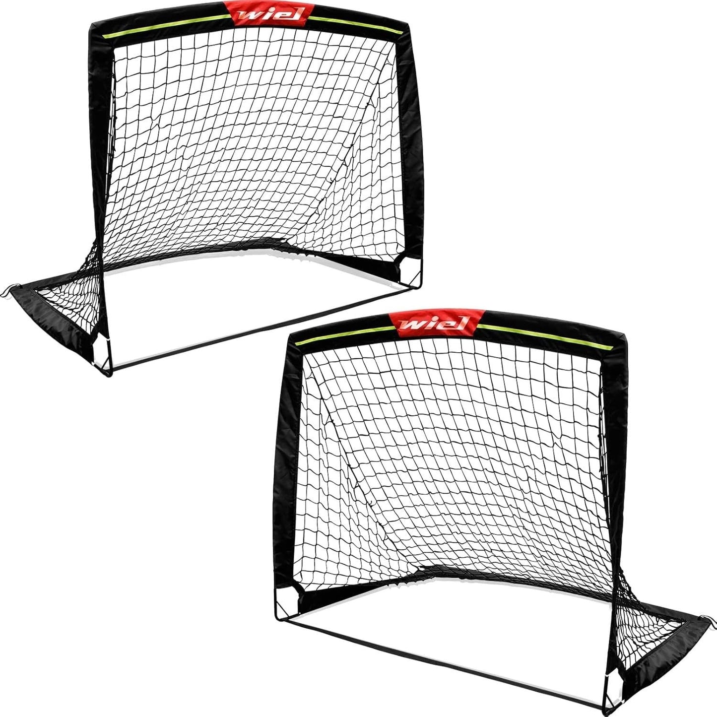 Wiel 4ft x 3ft Fold-Up Soccer Goals with Reflective Strips for Kids Australia