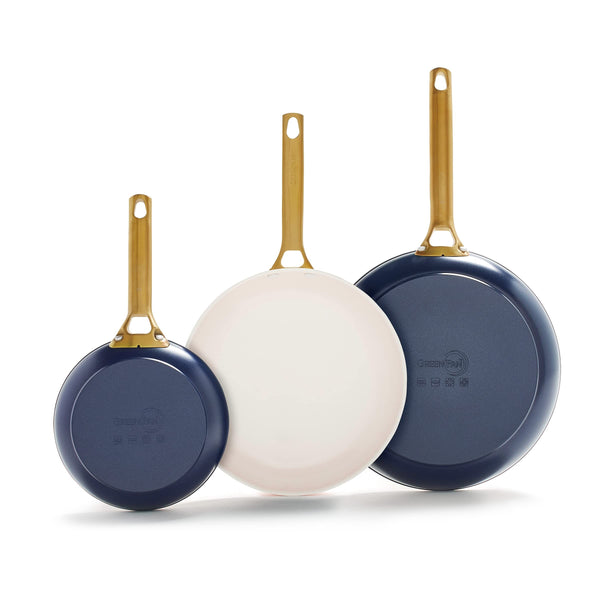 GreenPan Twilight Blue 3-Piece Frying Pan Set with Nonstick Ceramic Coating AU