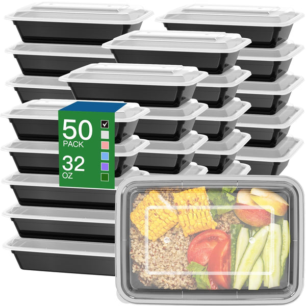 XICEN 50 Pack 32 oz Meal Prep Containers with Lids for Food Storage Online AU