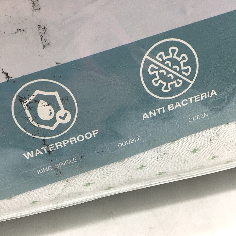 DREAMZ Bamboo Blend Fitted Mattress Protector DOUBLE Size 137x188cm NEW