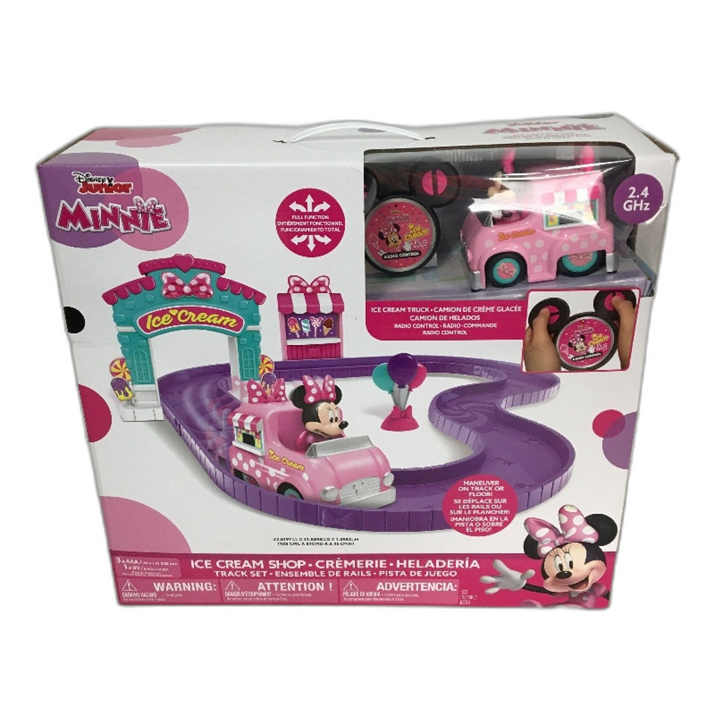 Disney Junior Minnie Mouse Ice Cream Shop RC Car and Track Set NEW