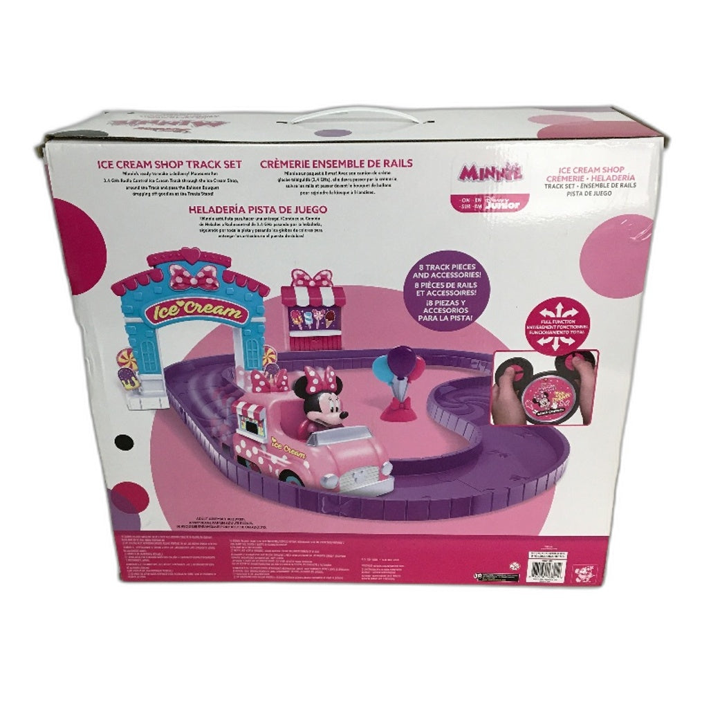 Disney Junior Minnie Mouse Ice Cream Shop RC Car and Track Set NEW