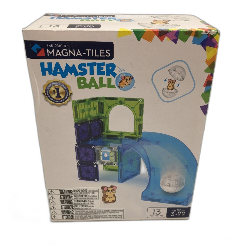 Magna-Tiles 13 Piece Magnetic Hamster Ball Track Puzzle Set NEW