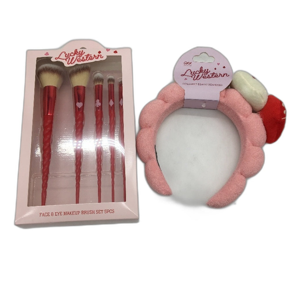 OXX 8 Piece Lucky Western Pink Cowgirl Beauty and Selfcare Bundle Pack NEW