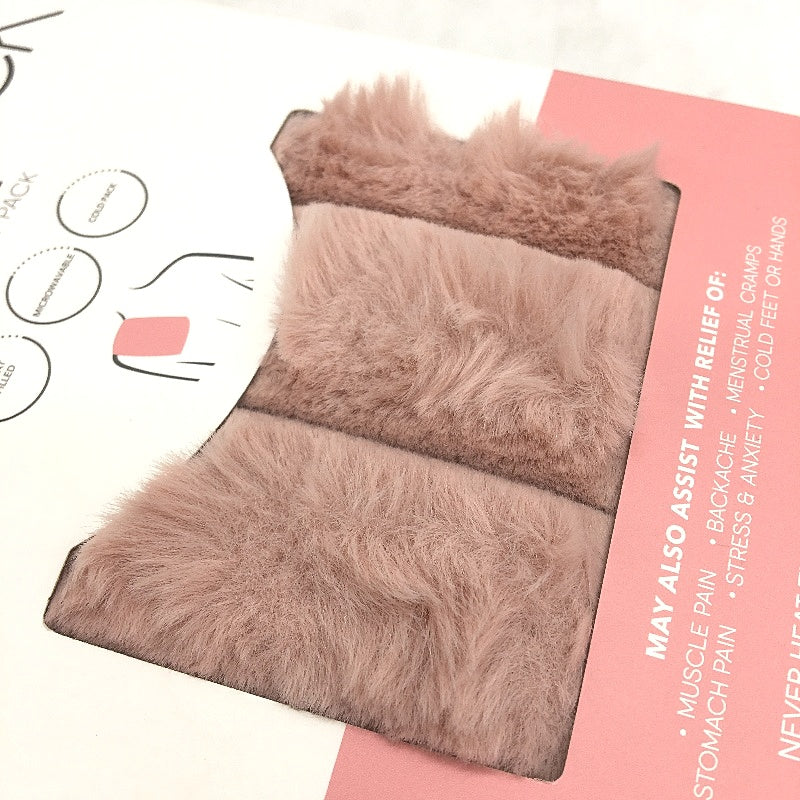 OXX Bodycare 2pk Bunny Eye Mask and Classic Style Pink Heat Pack Bundle NEW