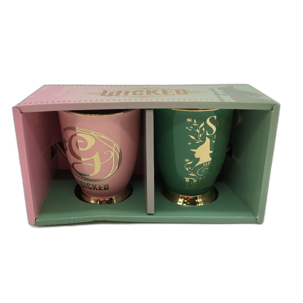 Wicked Glinda Pink 960ml Bottle and 2pc Mug Set Drinkware Bundle NEW