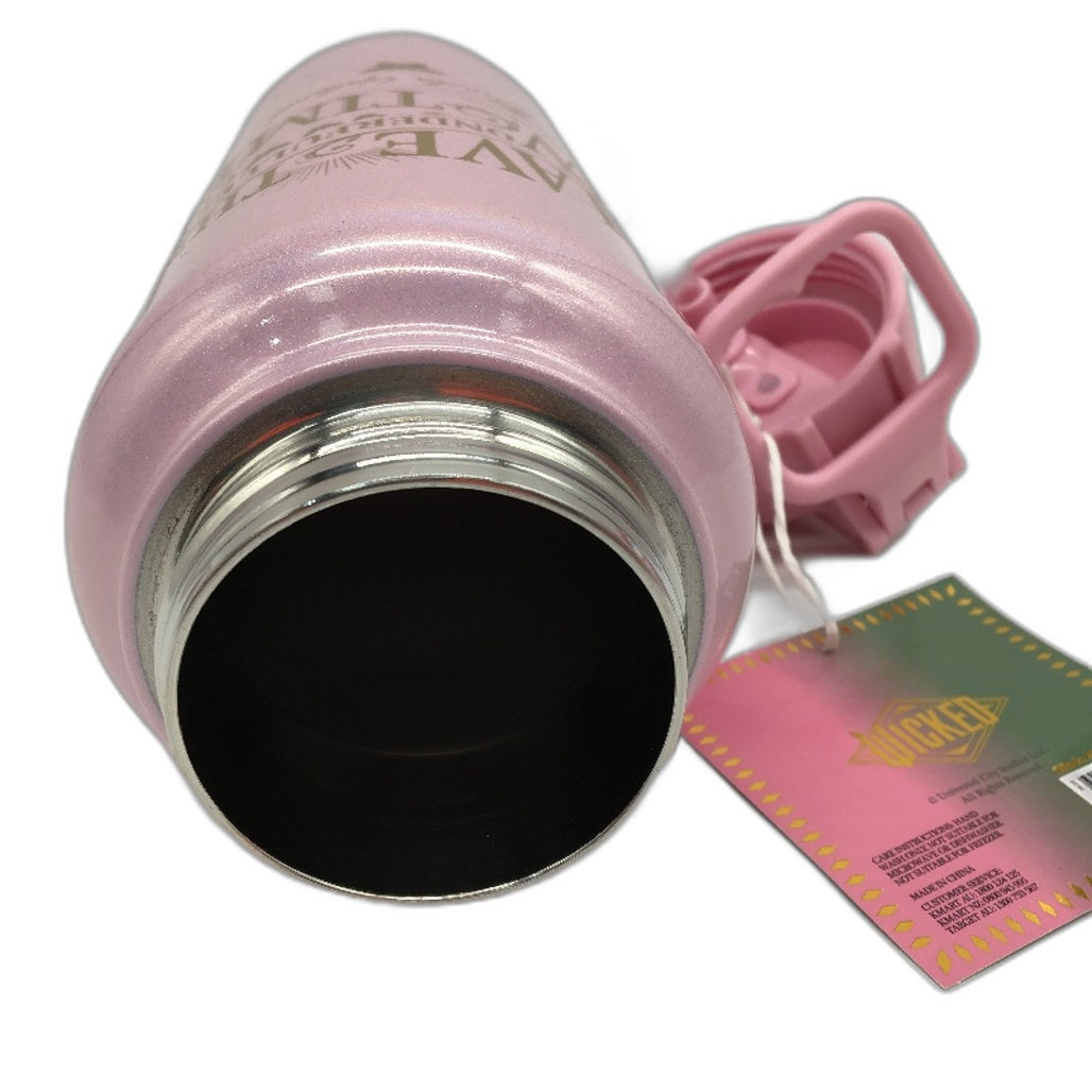 Wicked Glinda Pink 960ml Bottle and 2pc Mug Set Drinkware Bundle NEW