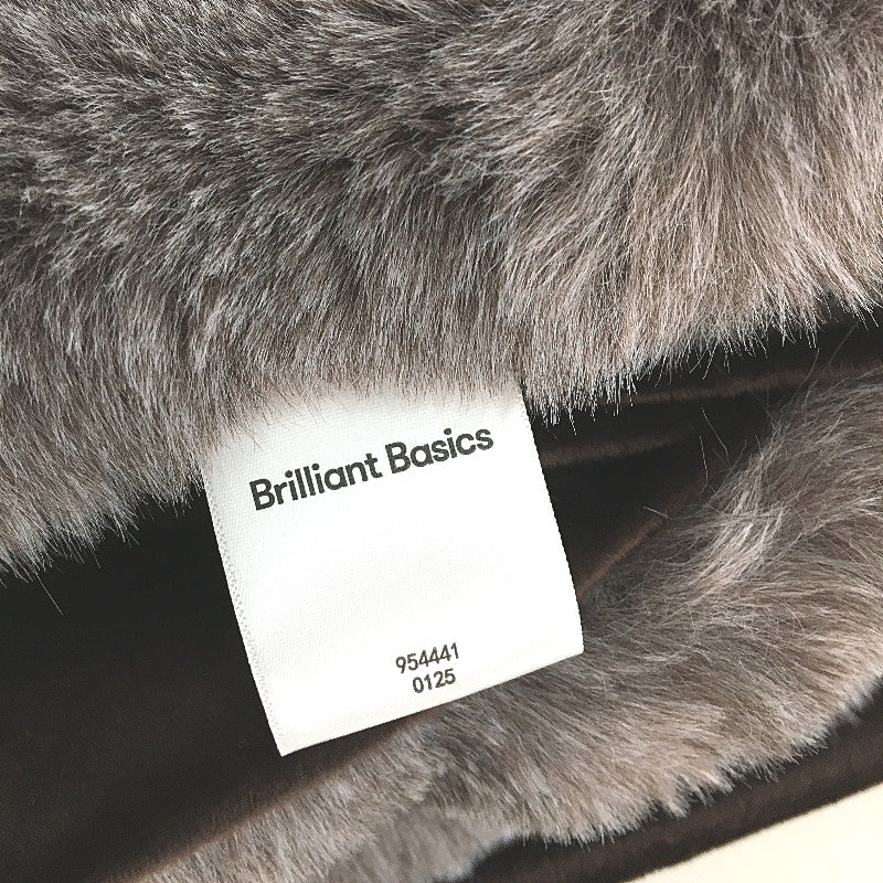 Target Ella Quilted Faux Fur Throw Blanket in Muted Brown 127x152cm NEW